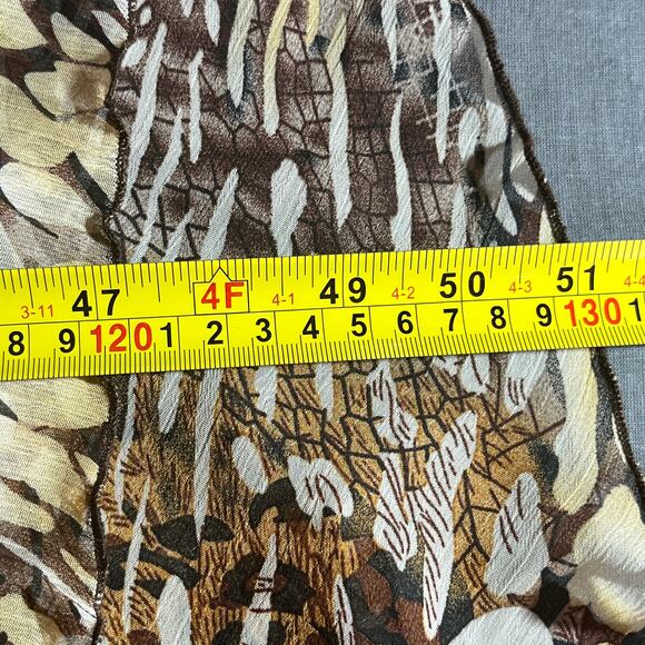 Chris McLaughlin Dress Womens 14 Brown Leopard Print Sleeveless Whimsigoth Fairy - Picture 8 of 10